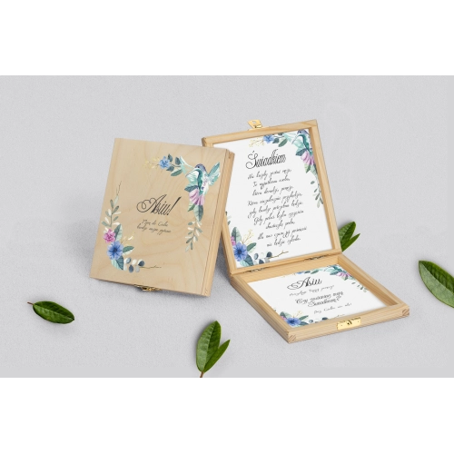 Prośba o&nbsp;świadkowanie - naturalne puzzle Akwarelowe Wianki Motyw 8