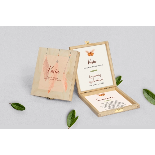 Prośba o&nbsp;świadkowanie - naturalne puzzle Butterflies - Motyw 1