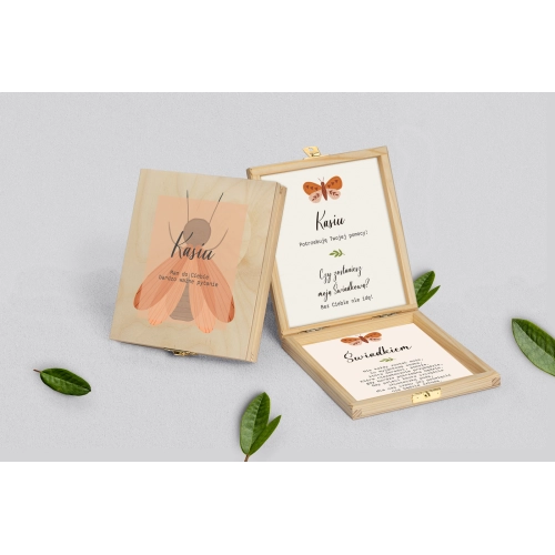 Prośba o&nbsp;świadkowanie - naturalne puzzle Butterflies - Motyw 2