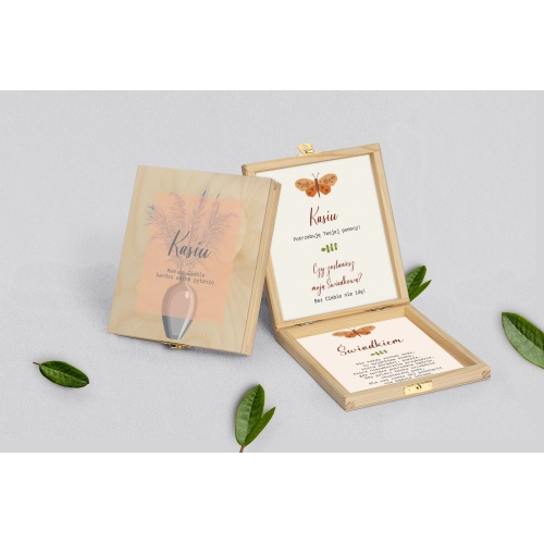 Prośba o&nbsp;świadkowanie - naturalne puzzle Butterflies - Motyw 4