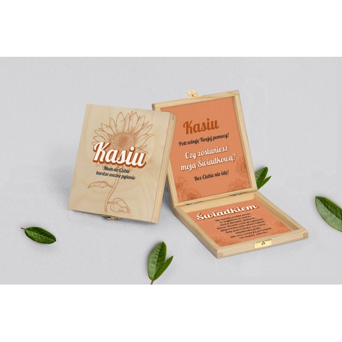 Prośba o&nbsp;świadkowanie - naturalne puzzle Sunflowers Motyw 2