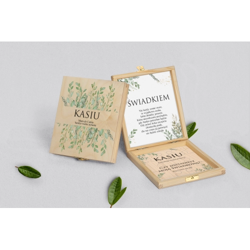 Prośba o świadkowanie - naturalne puzzle Leaves Motyw 3