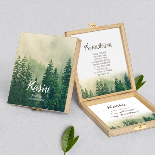 Prośba o świadkowanie - naturalne puzzle Forest - Motyw 1