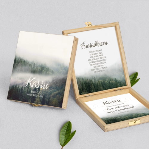 Prośba o świadkowanie - naturalne puzzle Forest - Motyw 2