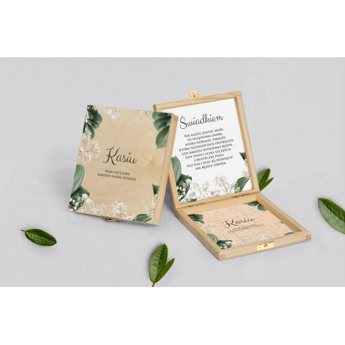 Prośba o świadkowanie - naturalne puzzle Soft Motyw 1