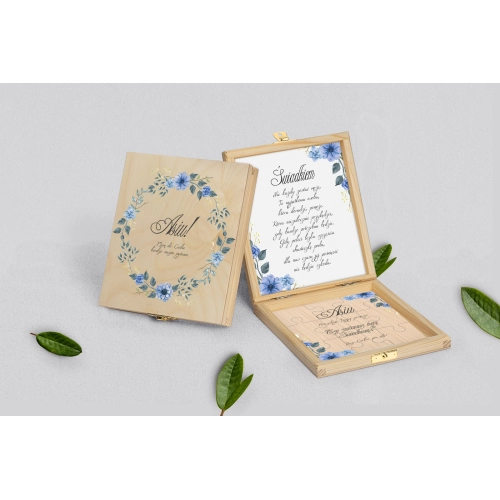 Prośba o świadkowanie - naturalne puzzle Akwarelowe Wianki Motyw 1