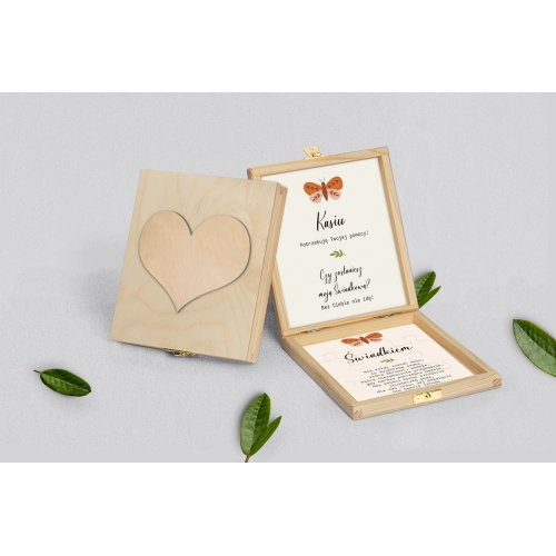 Prośba o świadkowanie - naturalne puzzle Butterflies - Motyw 2