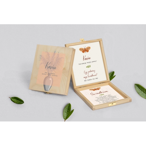Prośba o świadkowanie - naturalne puzzle Butterflies - Motyw 3