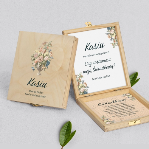 Prośba o świadkowanie - naturalne puzzle Rustic Summer Motyw 1