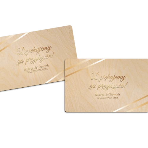 Magnes Prostokątny - Marmur & Złoto - Motyw 1