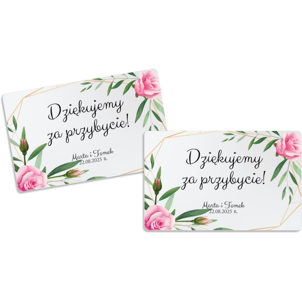 Magnes Prostokątny - Flowers & Frame Motyw 4