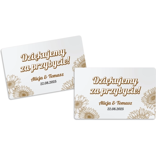 Magnes Prostokątny - Sunflowers Motyw 3