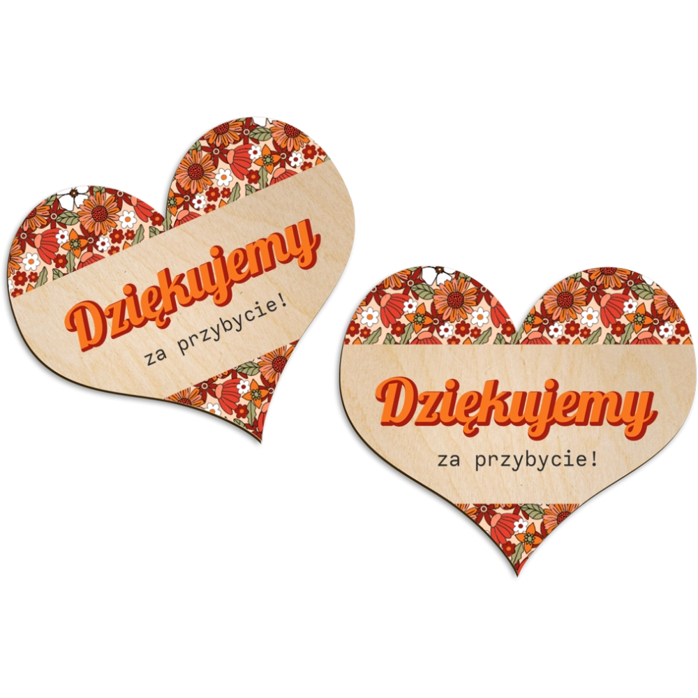 Magnes Serce - Retro Style Motyw 3