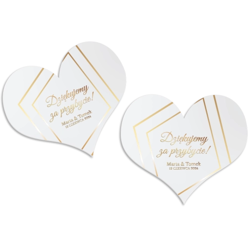 Magnes Serce - Marmur & Złoto - Motyw 1