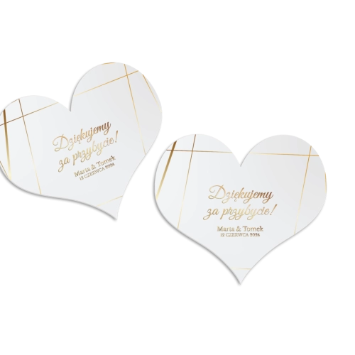 Magnes Serce - Marmur & Złoto - Motyw 2