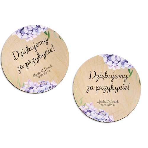 Magnes Okrągły - Flowers & Frame Motyw 1