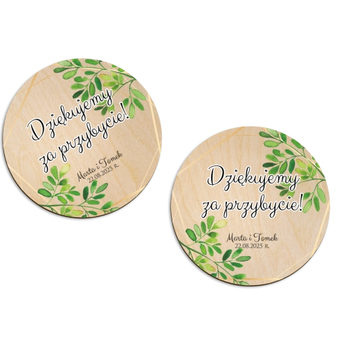 Magnes Okrągły - Flowers & Frame Motyw 3