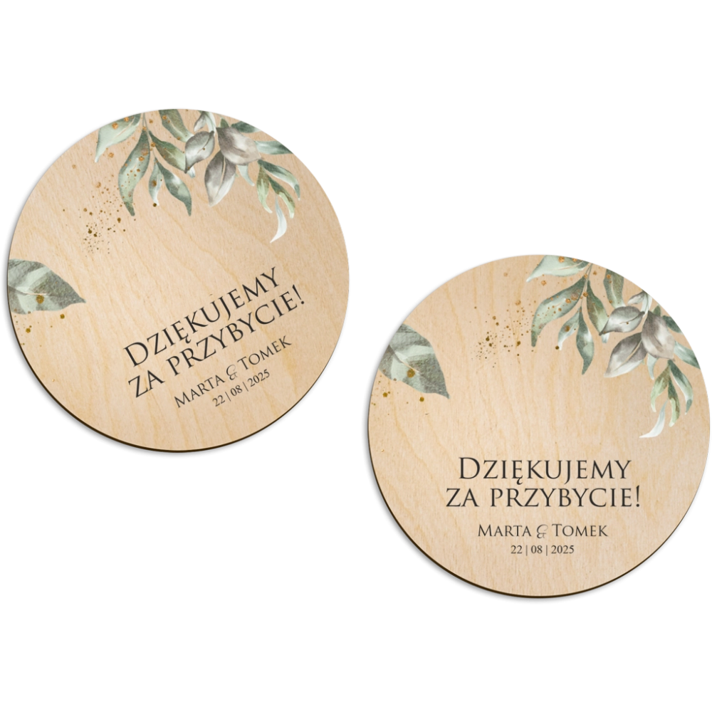 Magnes Okrągły - Leaves Motyw 1