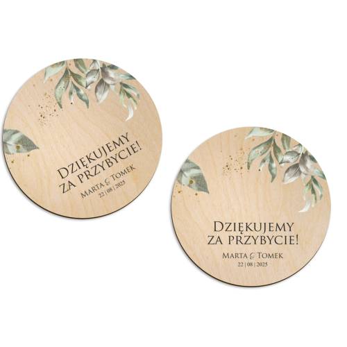 Magnes Okrągły - Leaves Motyw 1