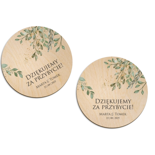 Magnes Okrągły - Leaves Motyw 3