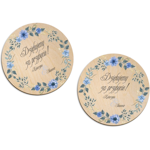 Magnes Okrągły - Akwarelowe Wianki Motyw 1