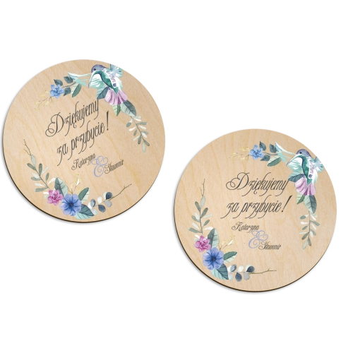 Magnes Okrągły - Akwarelowe Wianki Motyw 8