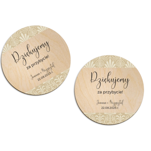 Magnes Okrągły - Vintage Motyw 1