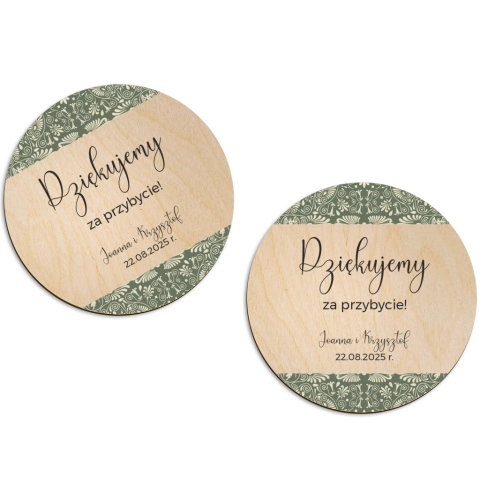 Magnes Okrągły - Vintage Motyw 2