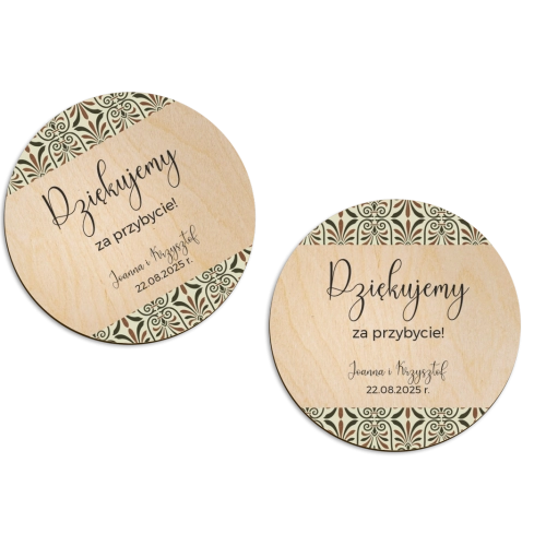 Magnes Okrągły - Vintage Motyw 3