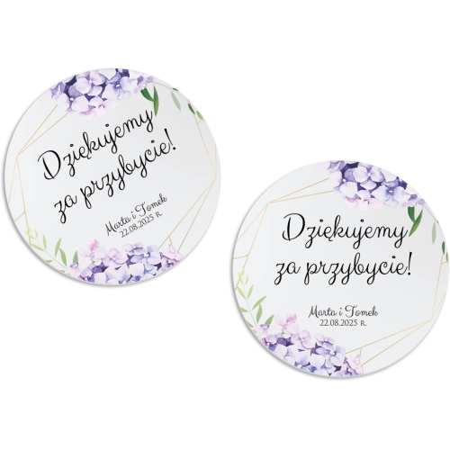 Magnes Okrągły - Flowers & Frame Motyw 1