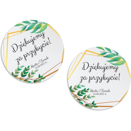 Magnes Okrągły - Flowers & Frame Motyw 2