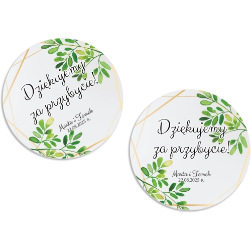 Magnes Okrągły - Flowers & Frame Motyw 3