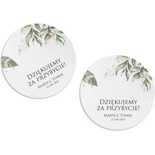 Magnes Okrągły - Leaves Motyw 1