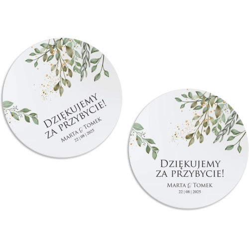 Magnes Okrągły - Leaves Motyw 3