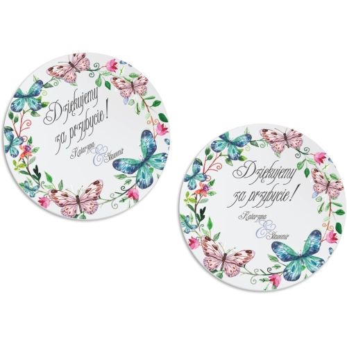 Magnes Okrągły - Akwarelowe Wianki Motyw 3