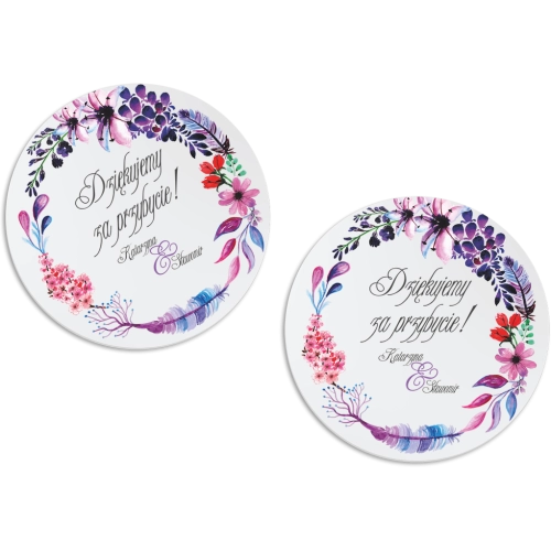 Magnes Okrągły - Akwarelowe Wianki Motyw 7