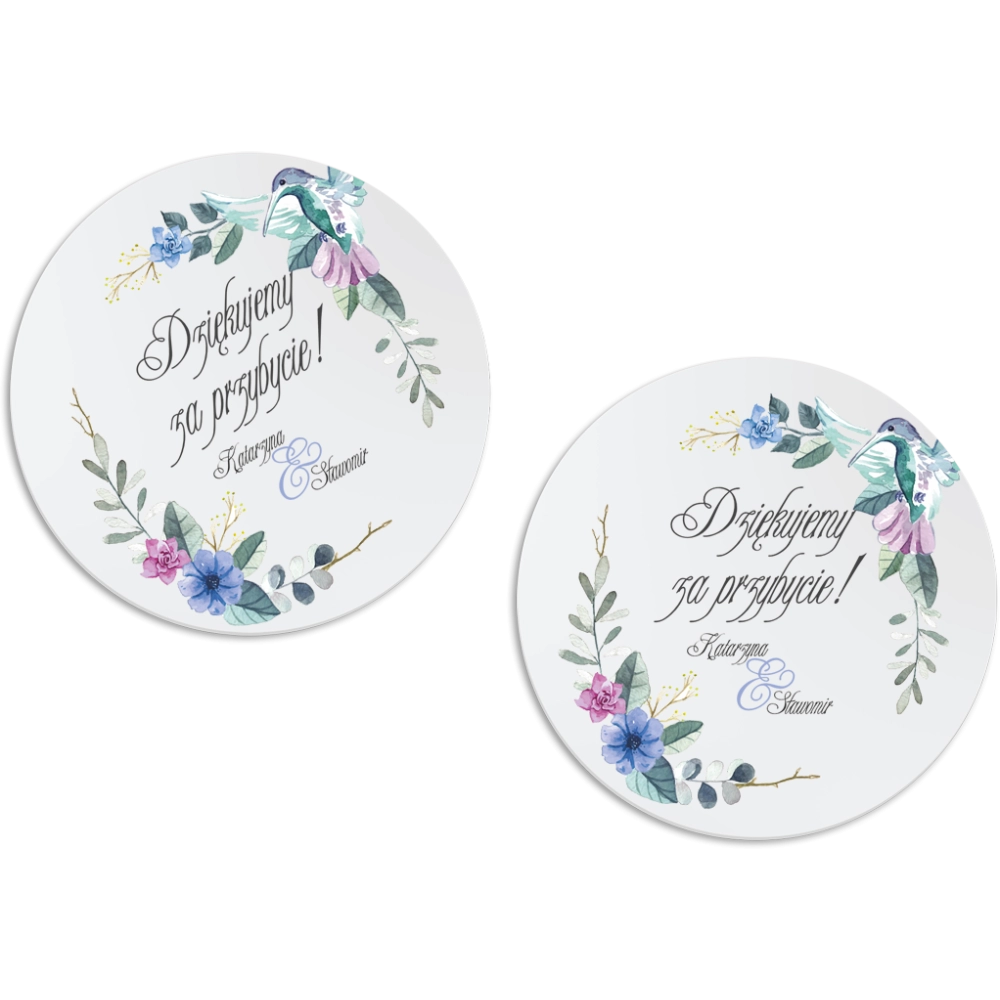 Magnes Okrągły - Akwarelowe Wianki Motyw 8