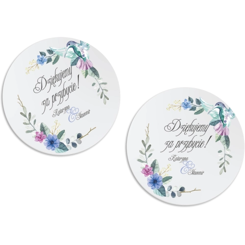 Magnes Okrągły - Akwarelowe Wianki Motyw 8