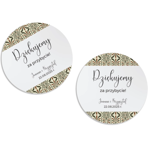 Magnes Okrągły - Vintage Motyw 3