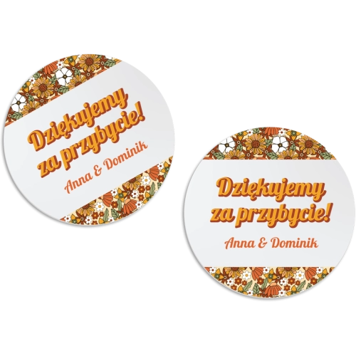 Magnes Okrągły - Retro Style Motyw 1