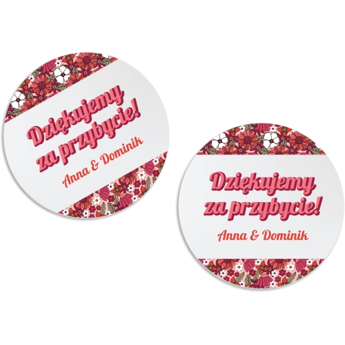 Magnes Okrągły - Retro Style Motyw 2