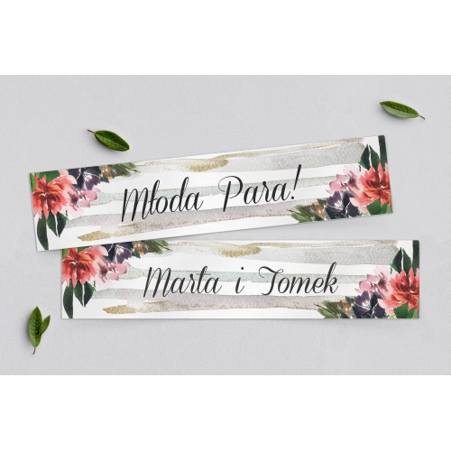 Tablice Rejestracyjne 2 szt. - Akwarelka - Motyw 3