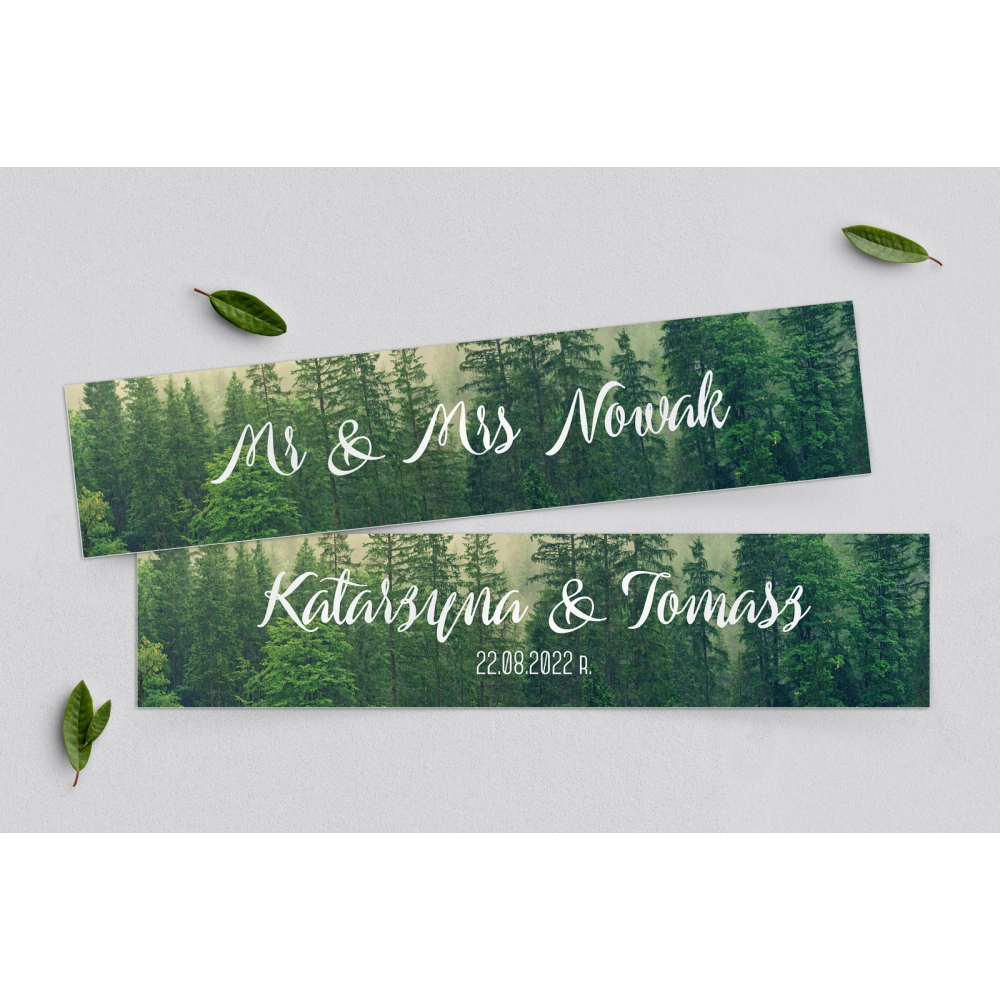 Tablice Rejestracyjne 2 szt. - Forest - Motyw 1