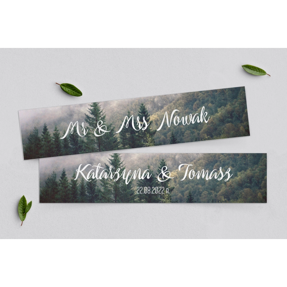 Tablice Rejestracyjne 2 szt. - Forest - Motyw 2