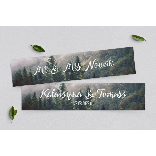 Tablice Rejestracyjne 2 szt. - Forest - Motyw 2