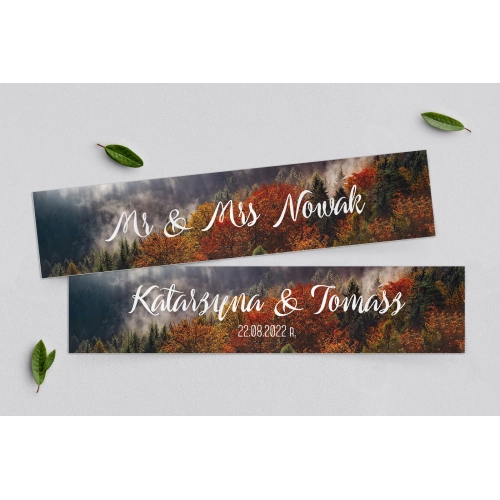 Tablice Rejestracyjne 2 szt. - Forest - Motyw 3