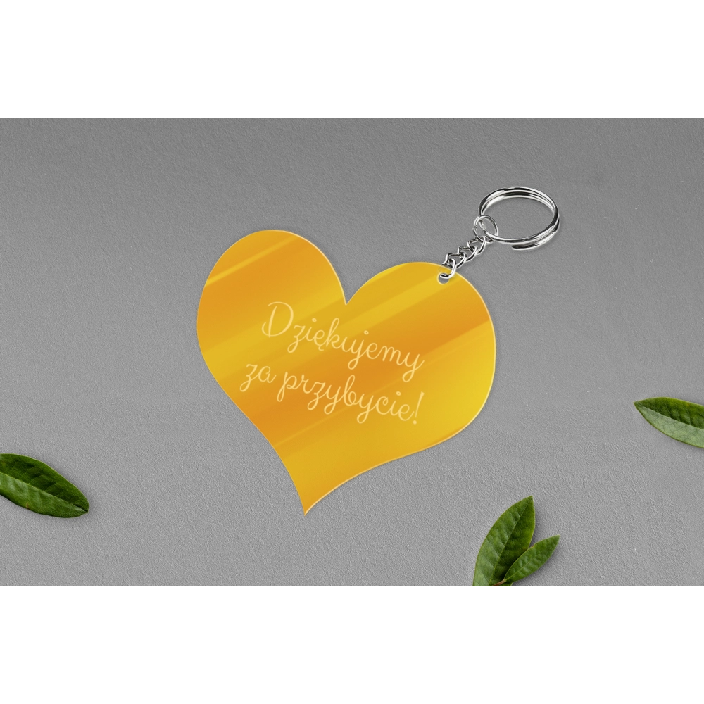 Breloki z Grawerem - Serce