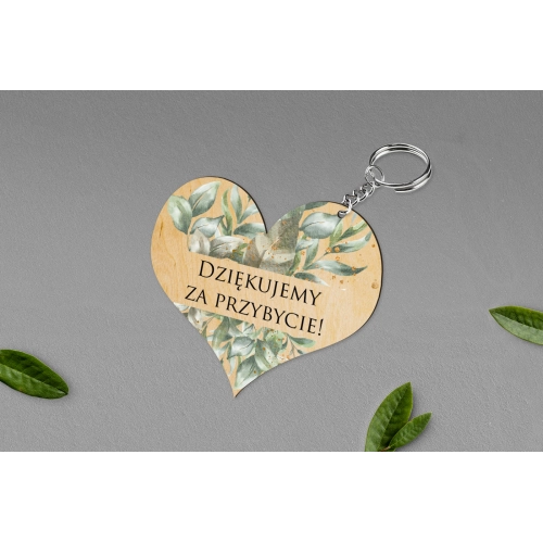 Breloki z Nadrukiem - Serce Leaves Motyw 1