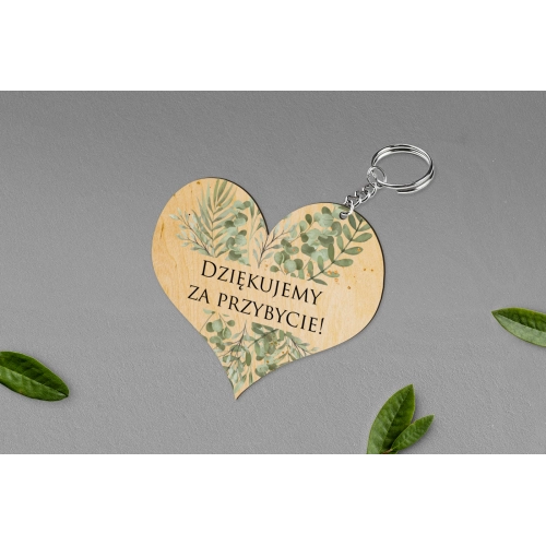 Breloki z Nadrukiem - Serce Leaves Motyw 2