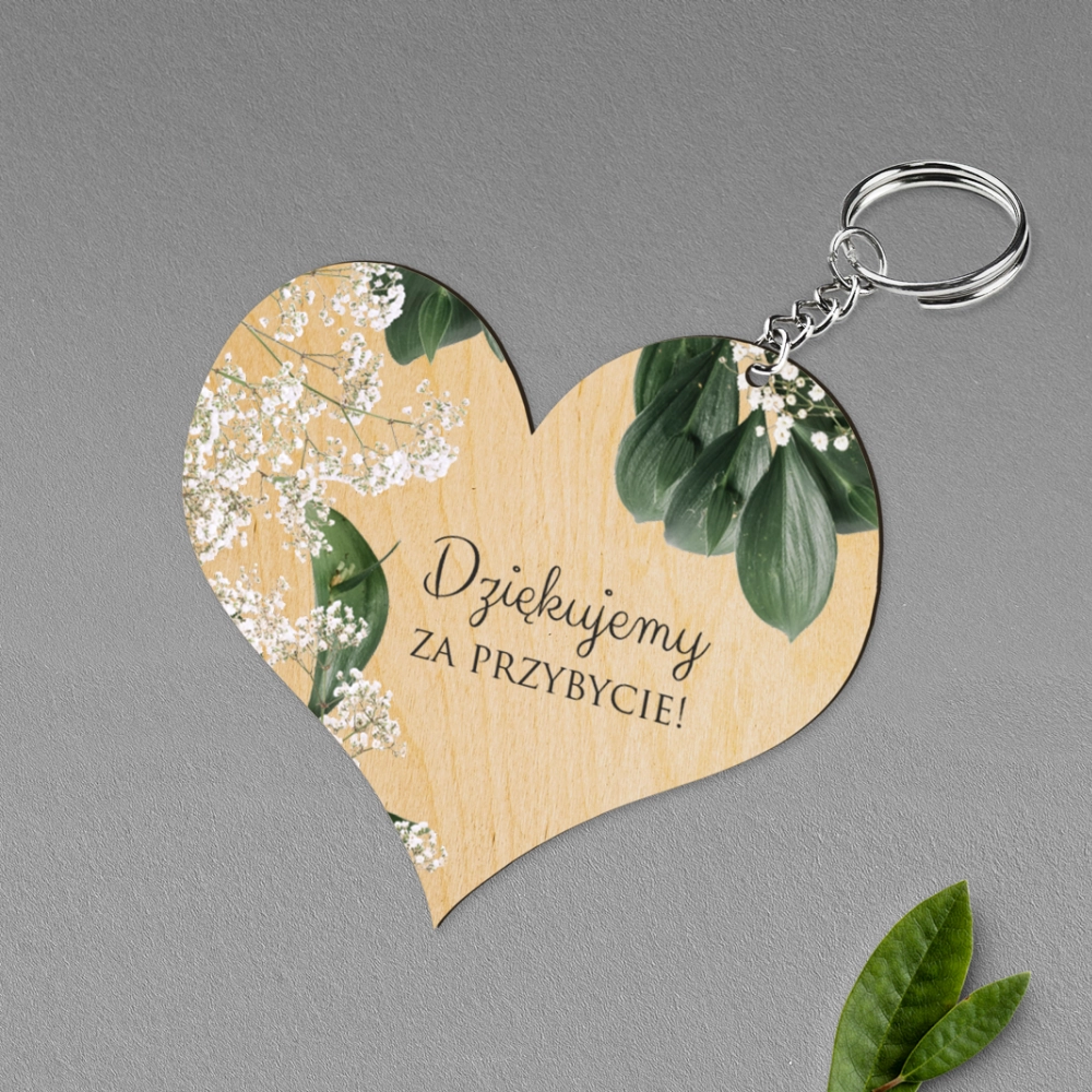 Breloki z Nadrukiem - Serce Soft Motyw 1